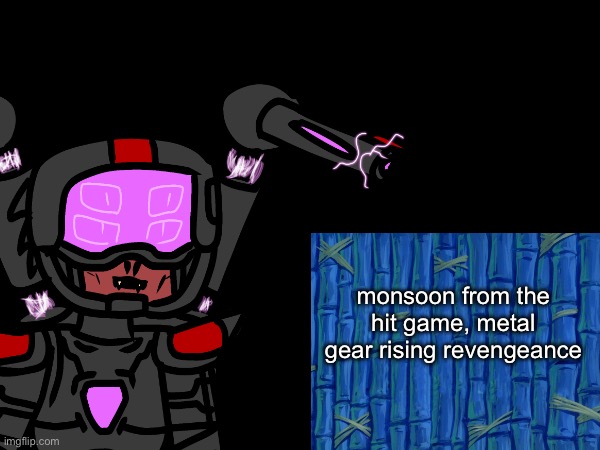 “Who?” | monsoon from the hit game, metal gear rising revengeance | made w/ Imgflip meme maker