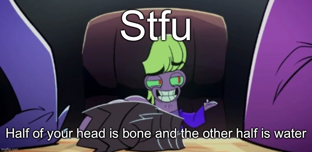 Warren Stone | Stfu; Half of your head is bone and the other half is water | image tagged in warren stone | made w/ Imgflip meme maker