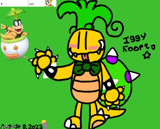 For Iggy Koopa Day. Best koopaling fr fr | made w/ Imgflip meme maker