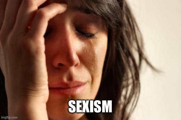 First World Problems Meme | SEXISM | image tagged in memes,first world problems | made w/ Imgflip meme maker