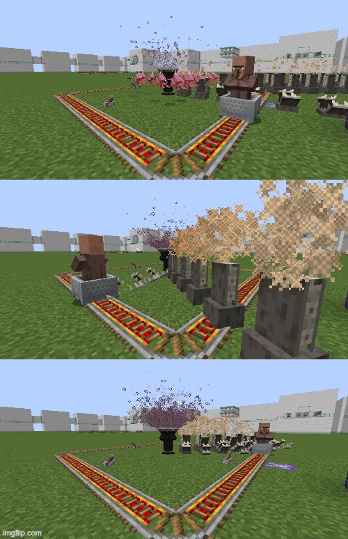Torturing a Villager in a Minecart with 100 Evokers ? | image tagged in random,don't do this in real life | made w/ Imgflip meme maker