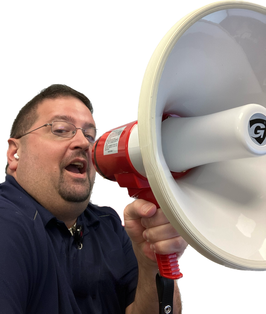 High Quality megaphone mike Blank Meme Template