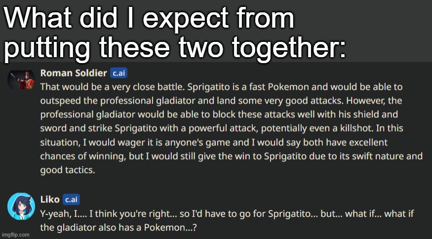 What did I expect from putting these two together: | made w/ Imgflip meme maker