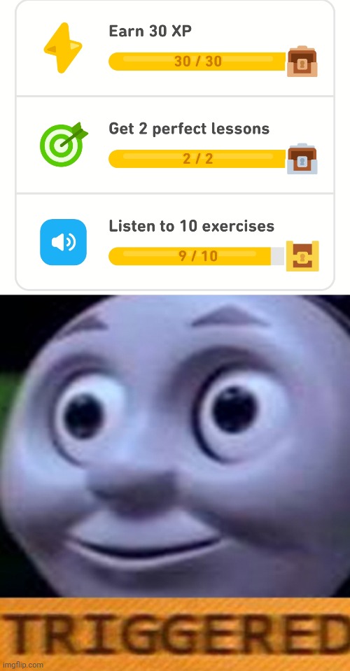 Why duo | image tagged in triggered,duolingo | made w/ Imgflip meme maker