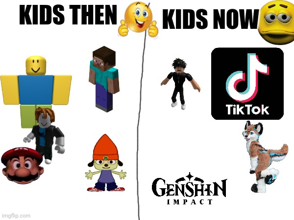 KIDS NOW; KIDS THEN | made w/ Imgflip meme maker