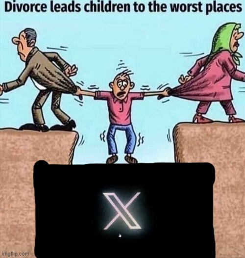 Image Title | image tagged in divorce leads children to the worst places,x | made w/ Imgflip meme maker