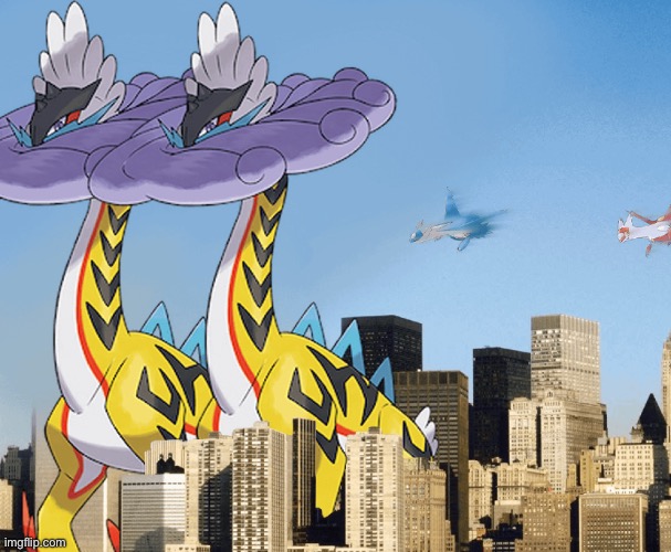 “A LATIAS HAS HIT THE SECOND RAGING BOLT” (not my own, I stole this) | made w/ Imgflip meme maker