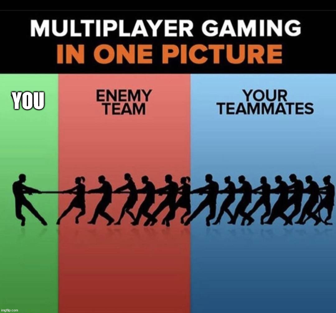 YOU | image tagged in gaming,multiplayer | made w/ Imgflip meme maker