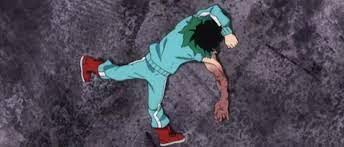 High Quality Izuku on the ground passed out Blank Meme Template
