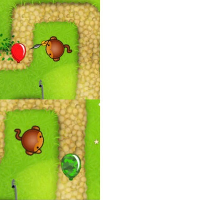 High Quality Dart monkey red bloon camo bloon Blank Meme Template