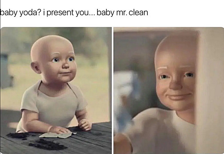 baby clean | image tagged in memes,middle school | made w/ Imgflip meme maker