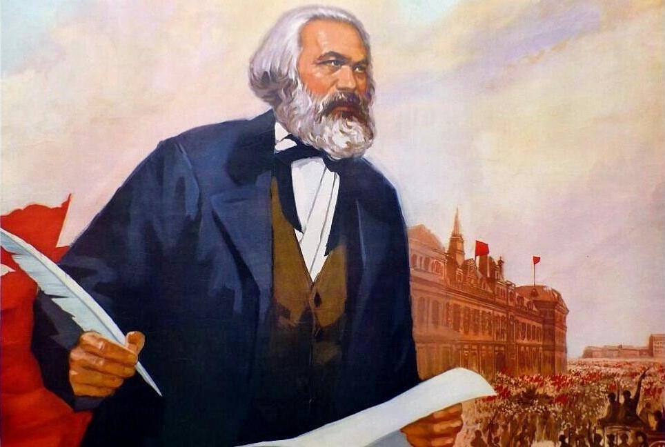 Badass picture of Karl Marx Blank Meme Template