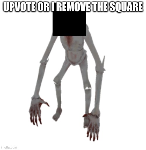 Transparent SCP-096 | UPVOTE OR I REMOVE THE SQUARE | image tagged in transparent scp-096 | made w/ Imgflip meme maker