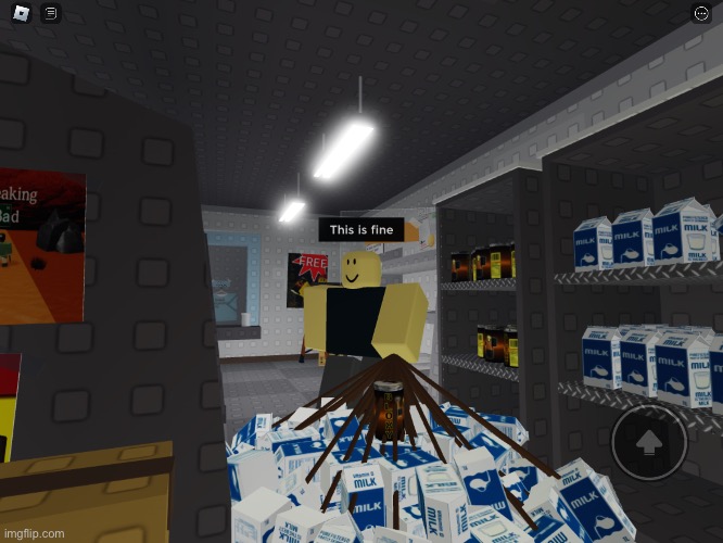Do I need more milk or is it enough? | image tagged in roblox,milk | made w/ Imgflip meme maker
