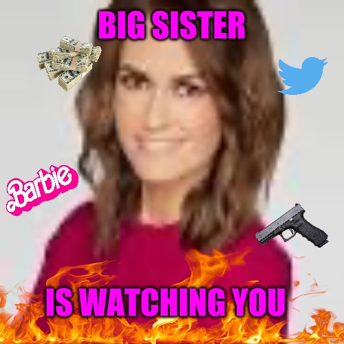 Big Sister’s Police State | BIG SISTER; IS WATCHING YOU | image tagged in big brother,censorship,lies,denial,political meme,political memes | made w/ Imgflip meme maker