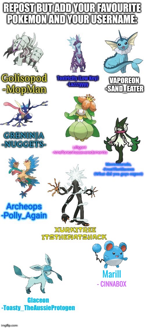 someone else probably reposted before me and their’s isn’t included | Marill; - CINNABOX | made w/ Imgflip meme maker
