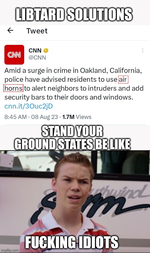 LIBTARD SOLUTIONS; STAND YOUR GROUND STATES BE LIKE; FU€KING IDIOTS | image tagged in you guys are getting paid | made w/ Imgflip meme maker