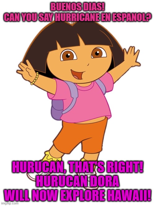 Hurricane Dora explores Hawaii - Imgflip