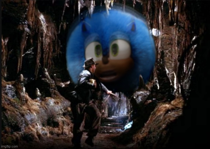 image tagged in sonic the hedgehog,indiana jones,action movies,harrison ford,sega,sonic | made w/ Imgflip meme maker