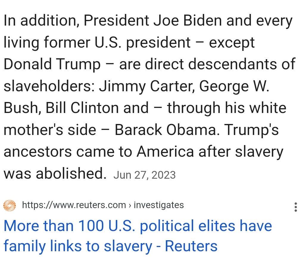 Slave owning Presidents Descendants Not Trump ? Blank Meme Template