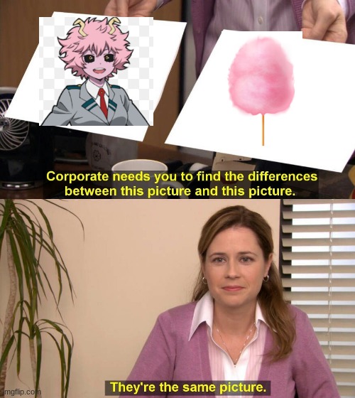 her hair is probably so fluffy! | image tagged in they are the same picture | made w/ Imgflip meme maker