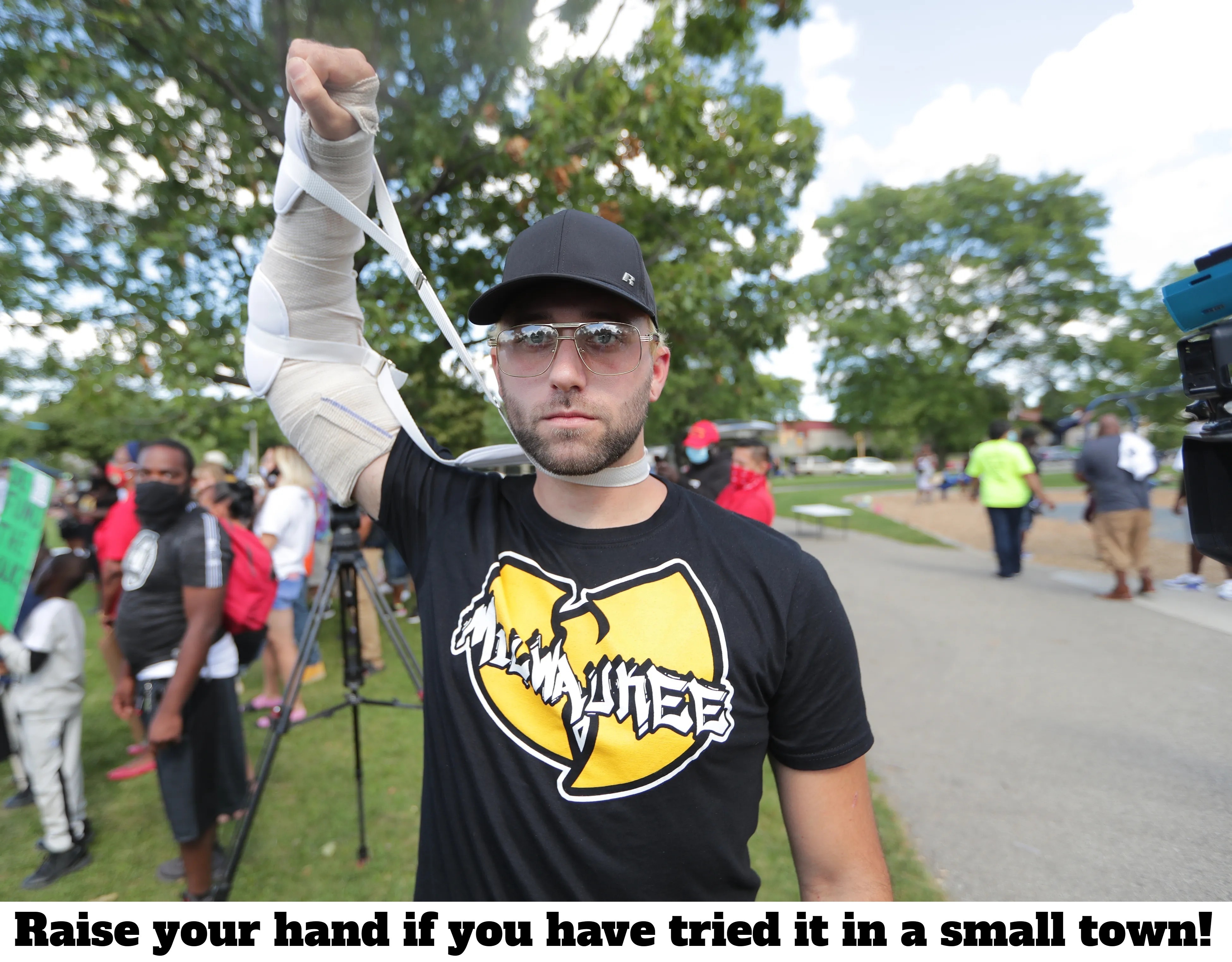 Raise your hand if you have tried it in a small town! | image tagged in small town,special kind of stupid,special snowflake,special education,special olympics,kenosha | made w/ Imgflip meme maker