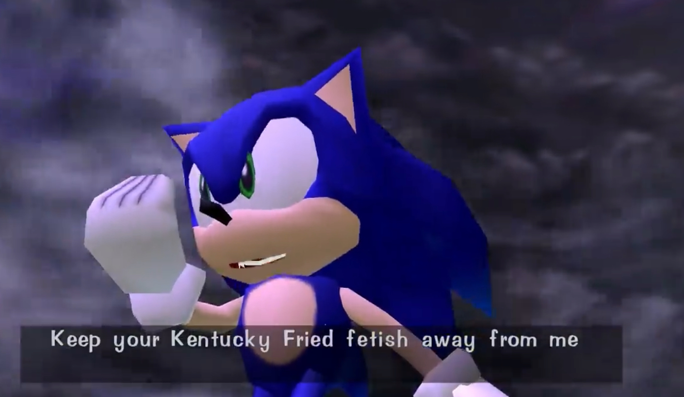 High Quality Sonic keep your kff away from me Blank Meme Template