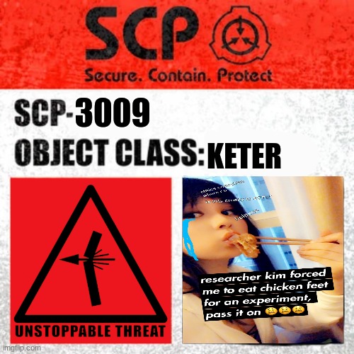 SCP 3009 Label | 3009; KETER | image tagged in scp label template keter | made w/ Imgflip meme maker