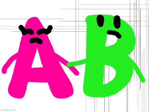 Charlie and the Alphabet Letter A x Letter B | image tagged in a,b,charlie and the alphabet,babytv | made w/ Imgflip meme maker