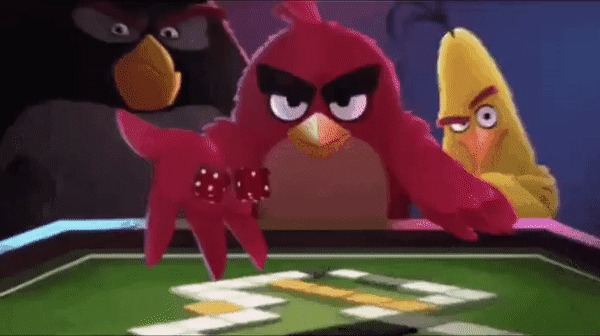 High Quality Angry bird rolling an dice Blank Meme Template