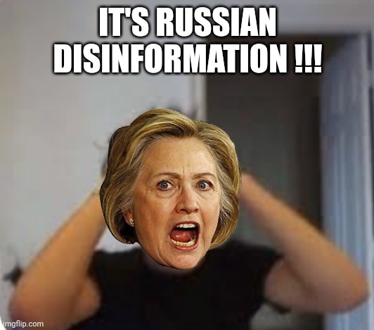 -amgry scream- | IT'S RUSSIAN DISINFORMATION !!! | image tagged in -amgry scream- | made w/ Imgflip meme maker