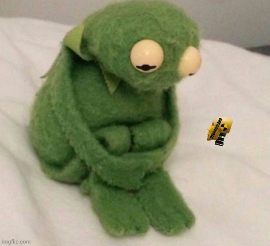 Traumatized Kermitt | image tagged in traumatized kermitt | made w/ Imgflip meme maker