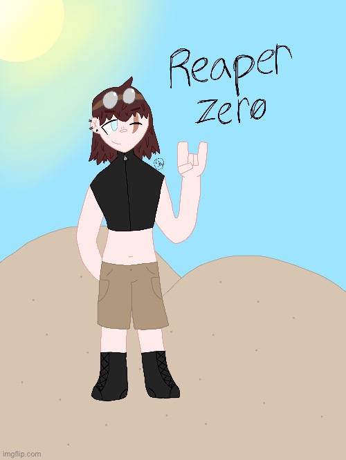 drew my character’s desert outfit bc yes | image tagged in oc,drawing | made w/ Imgflip meme maker