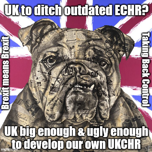 Is the UK big enough & ugly enough to develop our own UKCHR | UK to ditch outdated ECHR? Taking Back Control; Brexit means Brexit; #IMMIGRATION #STARMEROUT #LABOUR #JONLANSMAN #WEARECORBYN #KEIRSTARMER #DIANEABBOTT #MCDONNELL #CULTOFCORBYN #LABOURISDEAD #MOMENTUM #LABOURRACISM #SOCIALISTSUNDAY #NEVERVOTELABOUR #SOCIALISTANYDAY #ANTISEMITISM #SAVILE #SAVILEGATE #PAEDO #WORBOYS #GROOMINGGANGS #PAEDOPHILE #ILLEGALIMMIGRATION #IMMIGRANTS #INVASION #STARMERRESIGN #STARMERISWRONG #SIRSOFTIE #SIRSOFTY #PATCULLEN #CULLEN #RCN #NURSE #NURSING #STRIKES #SUEGRAY #BLAIR #STEROIDS #ECONOMY #ECHR #UKCHR; UK big enough & ugly enough
to develop our own UKCHR | image tagged in british bulldog,illegal immigration,labourisdead,starmerout getstarmerout,stop boats rwanda,greenpeace just stop oil | made w/ Imgflip meme maker