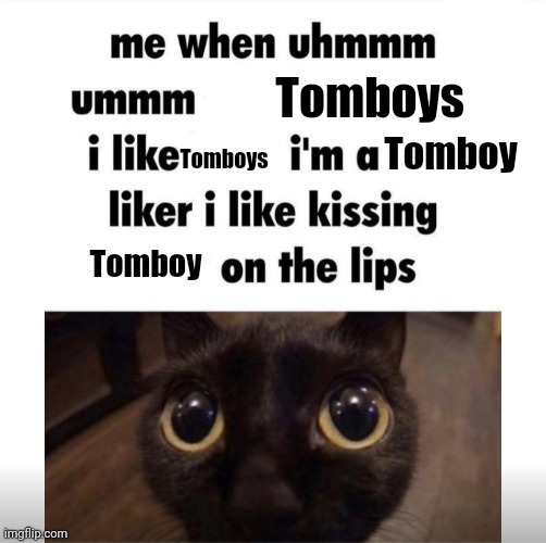I'm a Tomboy Kisser | Tomboys; Tomboys; Tomboy; Tomboy | image tagged in me when uhmm umm | made w/ Imgflip meme maker