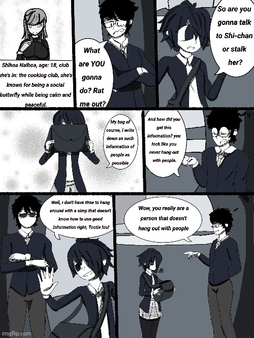 A sneak peek! Big thanks for my older sister! Follow her account, I think It's Star_Cakes | made w/ Imgflip meme maker