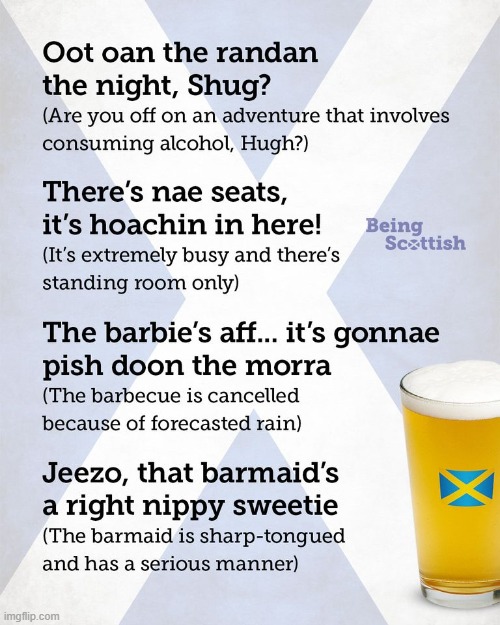 More Scottish Slang for yall | made w/ Imgflip meme maker