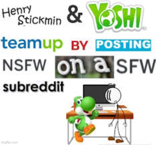 image tagged in yoshi,henry stickmin,expand dong | made w/ Imgflip meme maker
