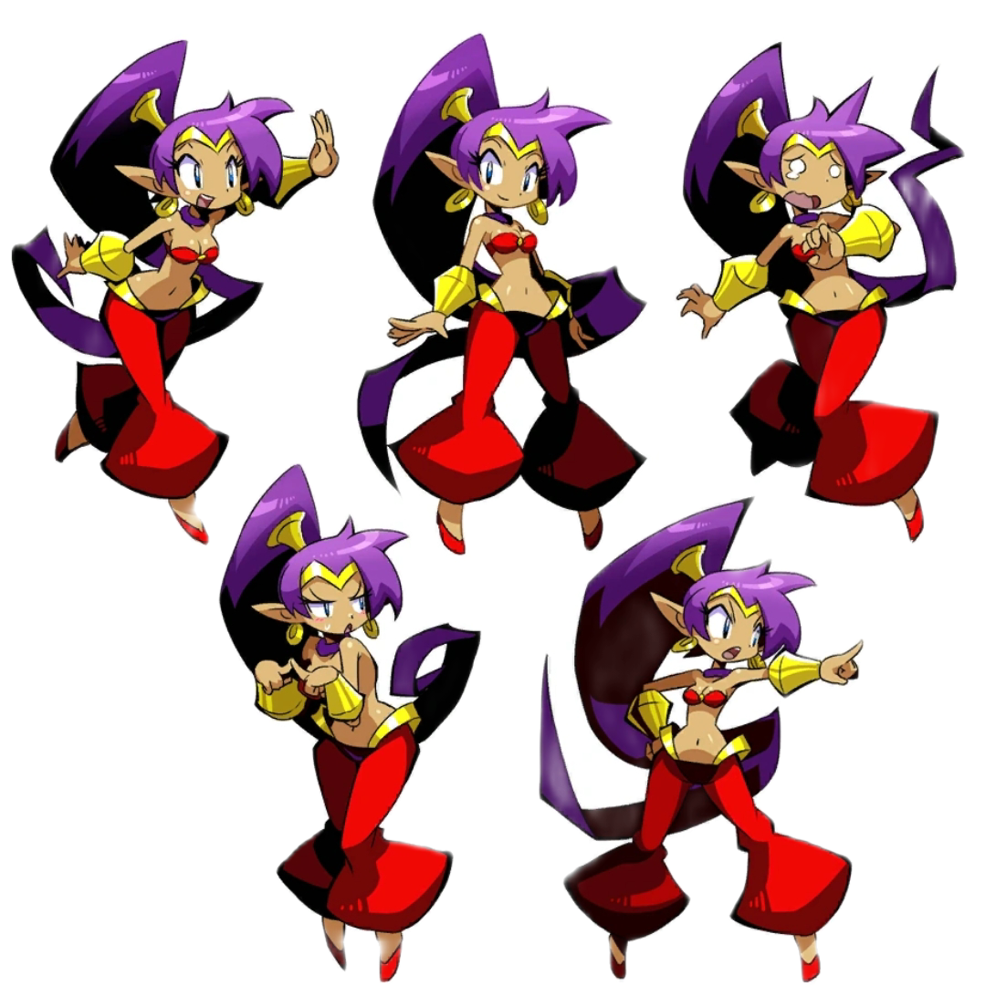 Shantae sprite art Blank Meme Template