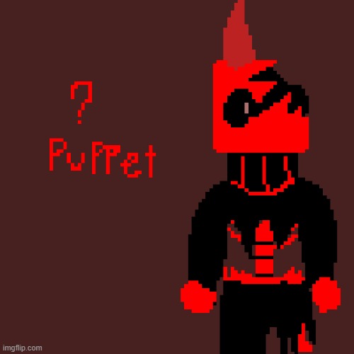 i made artist as a puppet, idk wut puppet he is | made w/ Imgflip meme maker