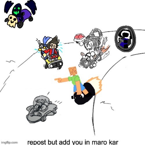 he missed item box (and forgot to bring his kart, so he had to resort to the tumor tire) | made w/ Imgflip meme maker