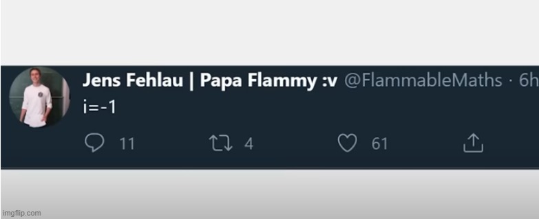 i = -1 | image tagged in hahahaha you proved me wrong | made w/ Imgflip meme maker