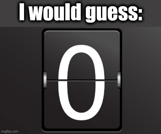 Zero counter | I would guess: | image tagged in zero counter | made w/ Imgflip meme maker