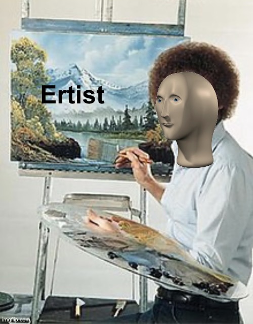 High Quality Artist Meme man Blank Meme Template