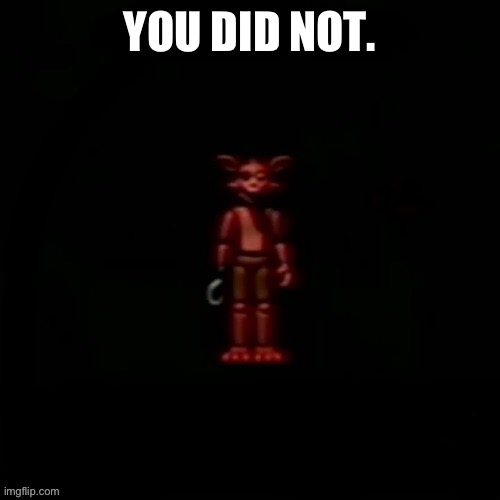 You did not. | image tagged in you did not | made w/ Imgflip meme maker