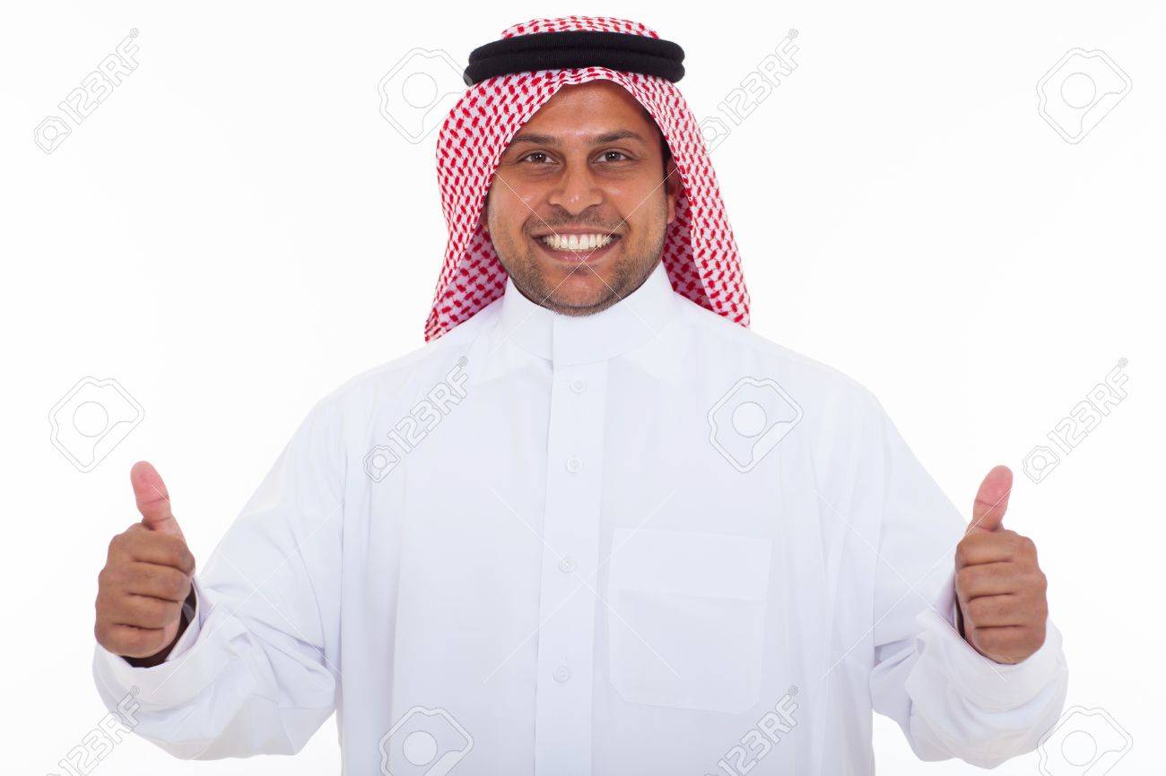High Quality Middle Eastern thumbs up gesture Blank Meme Template