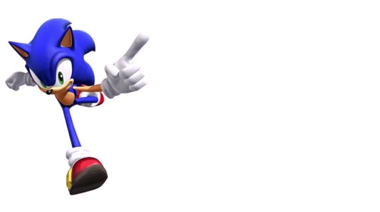 High Quality Sonic says Blank Meme Template