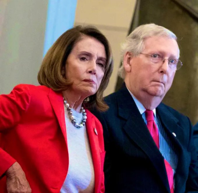 Pelosi & McConnell Blank Meme Template