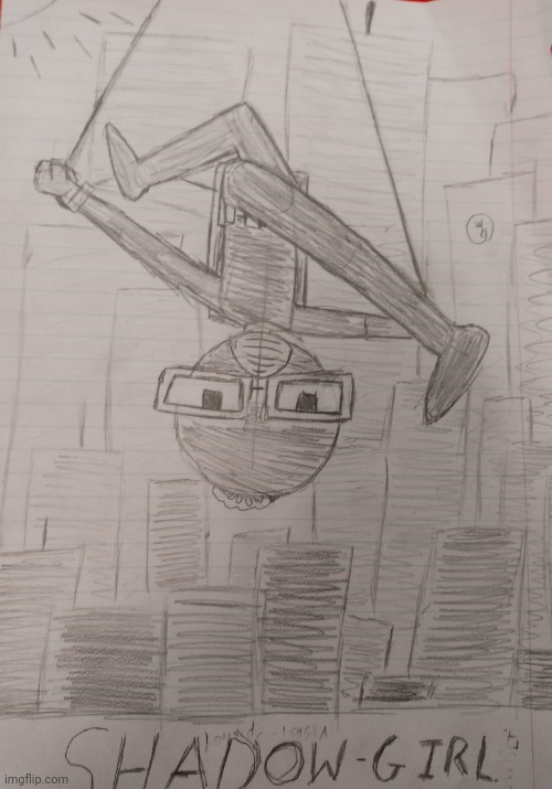 Shadow-Girl sketch. | made w/ Imgflip meme maker