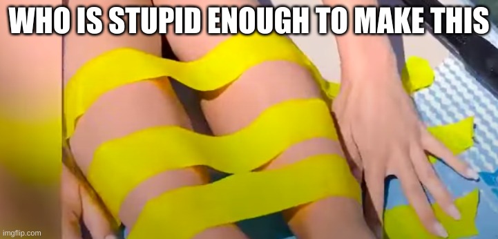 tape | WHO IS STUPID ENOUGH TO MAKE THIS | image tagged in tape | made w/ Imgflip meme maker
